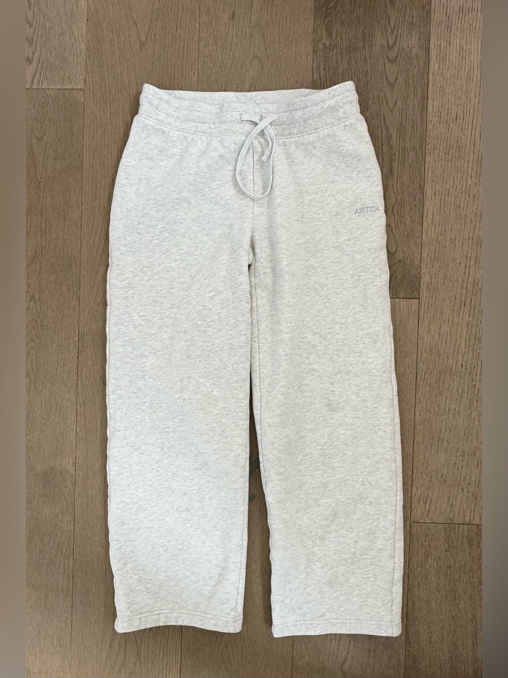 Aritzia Light Heather Gray Wide-Leg Lounge Pants